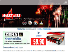 Tablet Screenshot of marktwert-feuerwerk.com